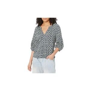 Lucky Brand Women's Long Sleeve Printed Sandwash Top Size Small